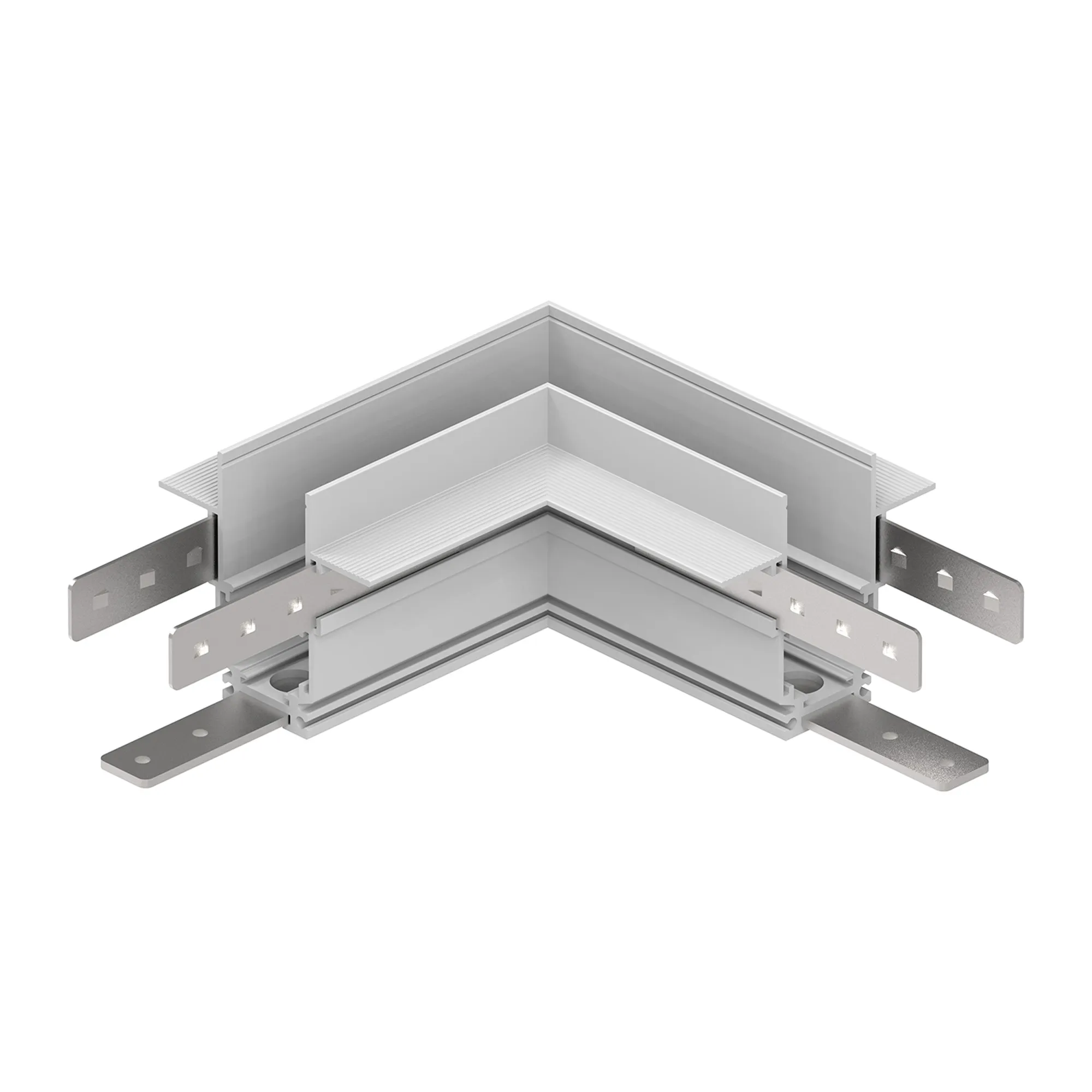 M9320  Magneto Recessed L-Joint 90º, White For M8307/M8308